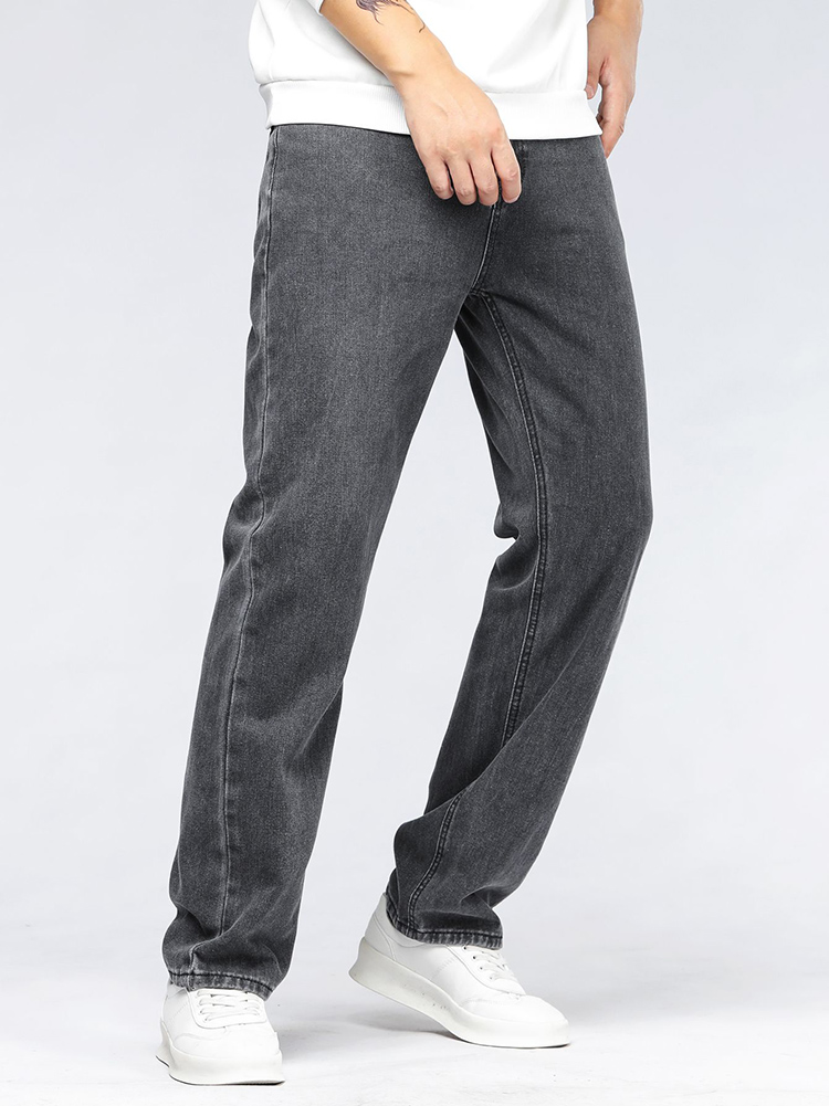 Men'S Fashion With Baggy Jeans - Męskie koreańskie modne jeansy baggy, klasyczne,
