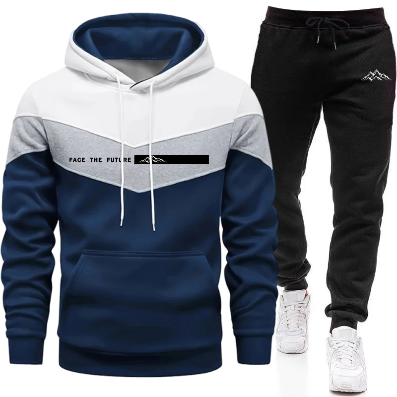 Men'S Fashion Outfits - Jesienno-zimowy codzienny sportowy dres męski do
