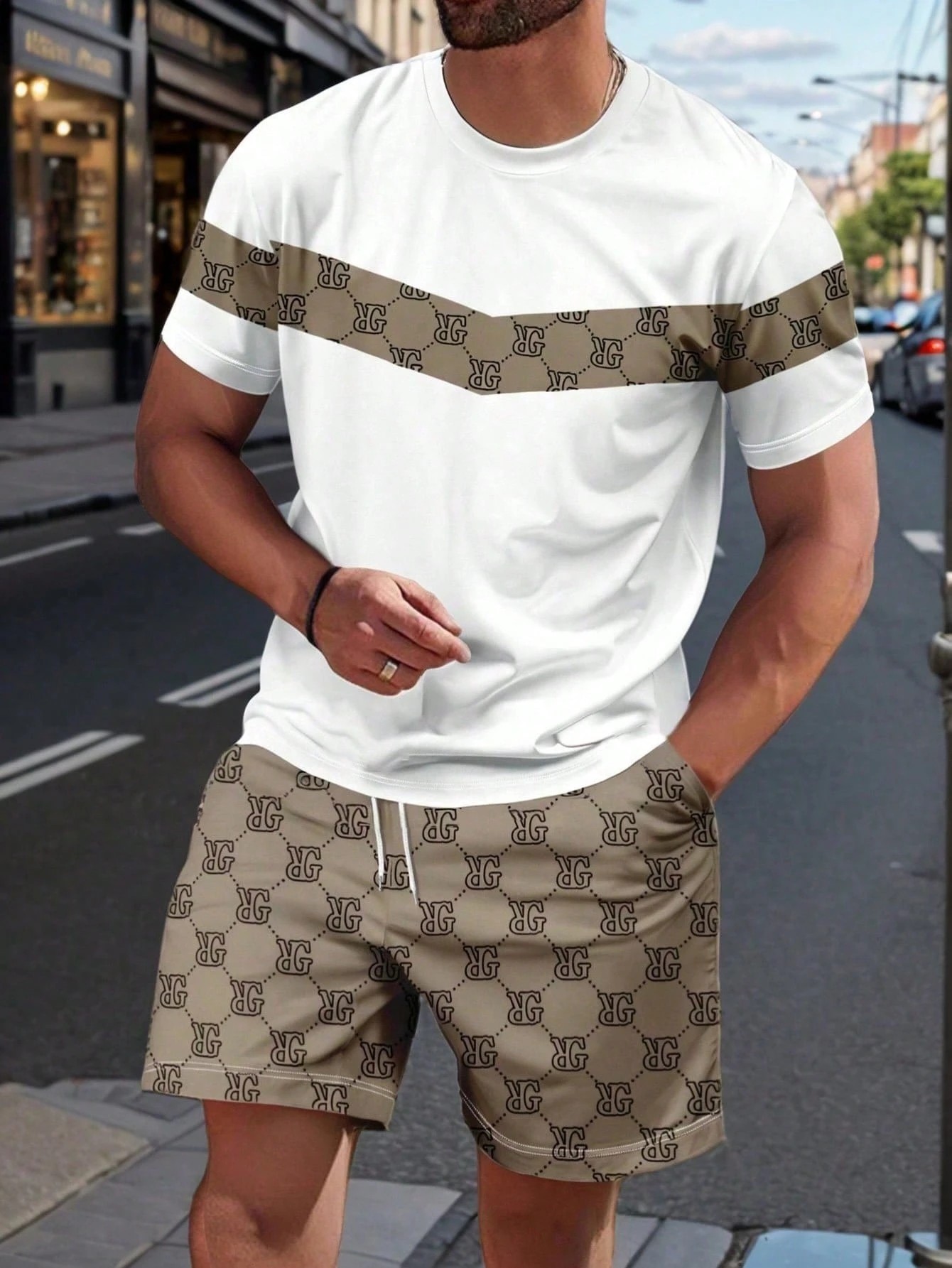 Mens Fashion Workwear - Męski garnitur na lato 2026 z