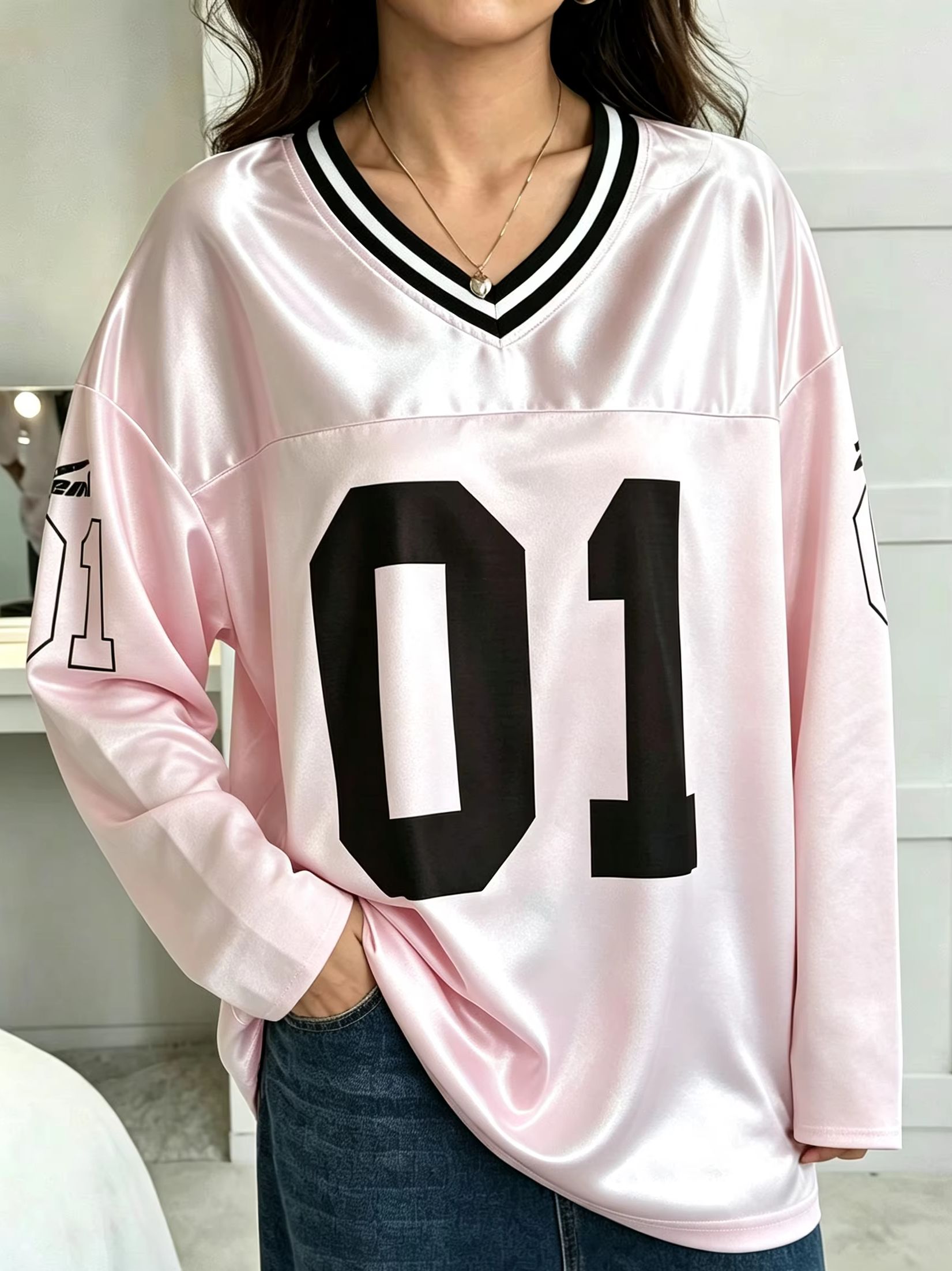 Men'S Fashion Designer - Męska Damska Koszulka z Długim Rękawem