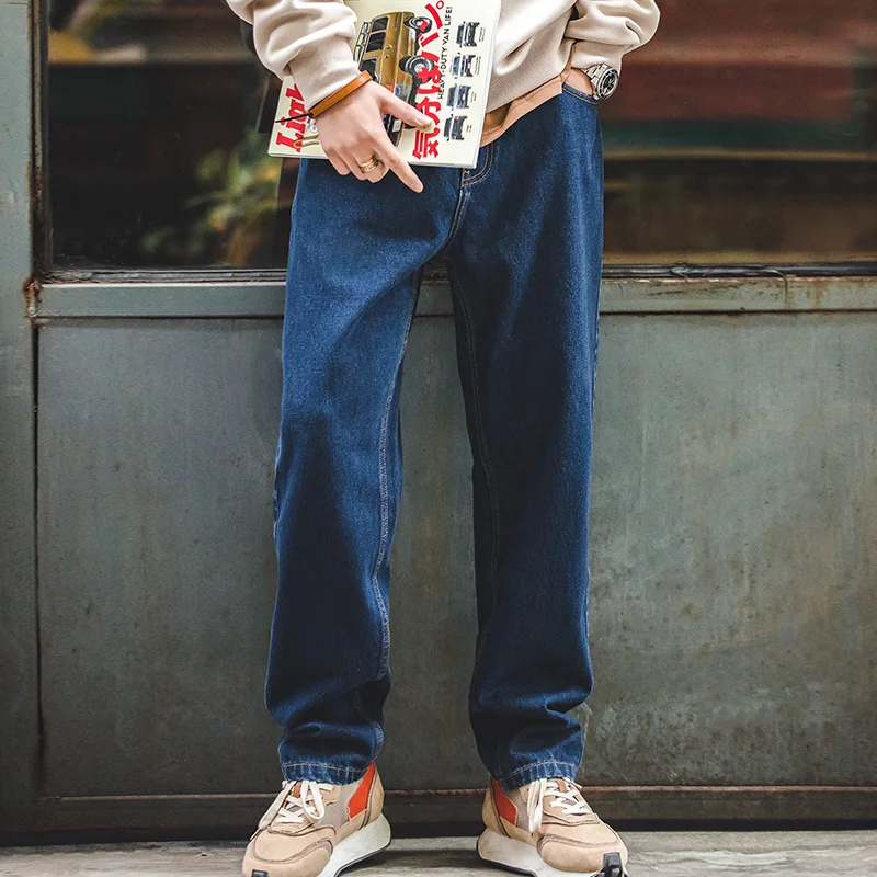 Men'S Fashion With Baggy Jeans - Maden sprane dżinsy dżinsy 12.8 uncja