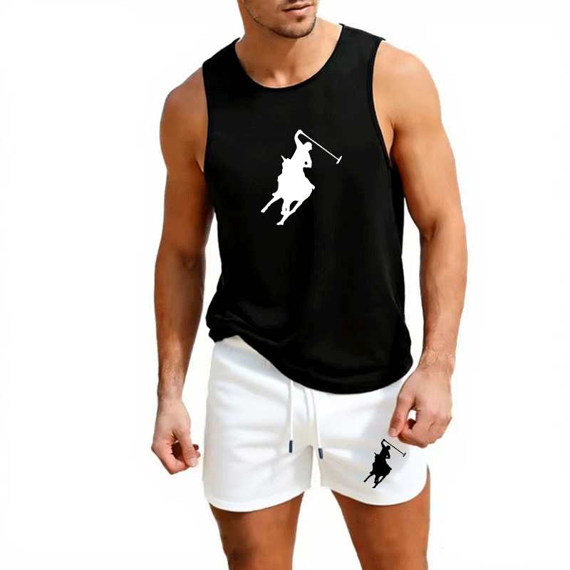 Men'S Fashion - Męski letni zestaw: kamizelka i szorty,