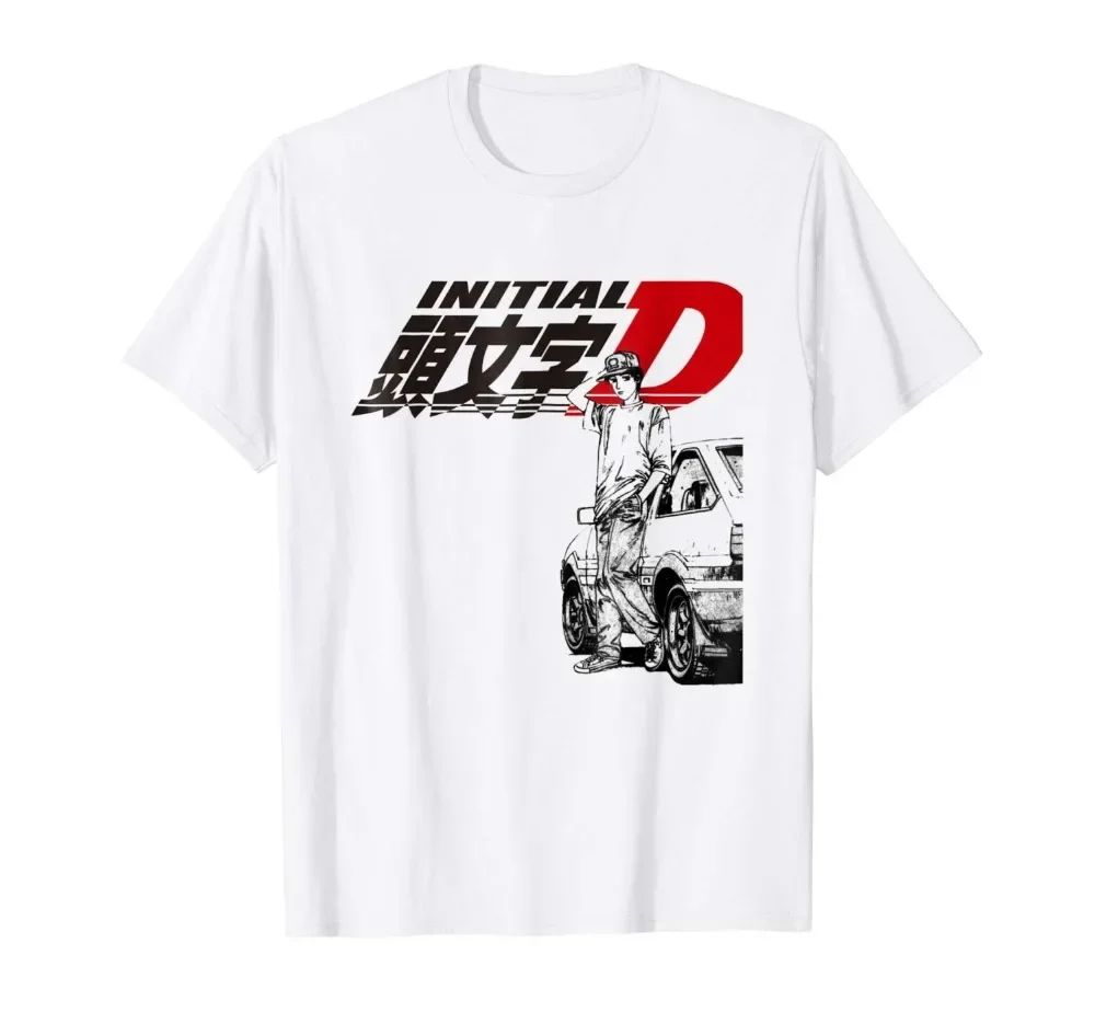 Men'S Fashion Websites - Koszulka Initial D Letnia Moda Krótki