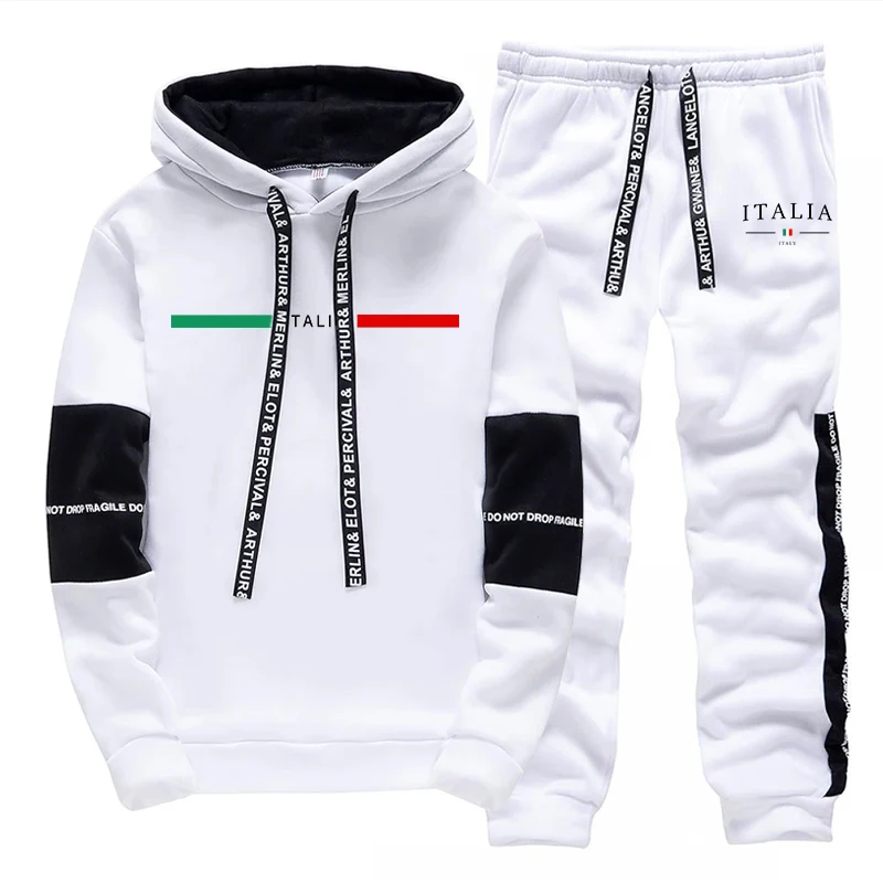 Men'S Fashion For 2026 - Męski dres sportowy z nadrukiem, bluza