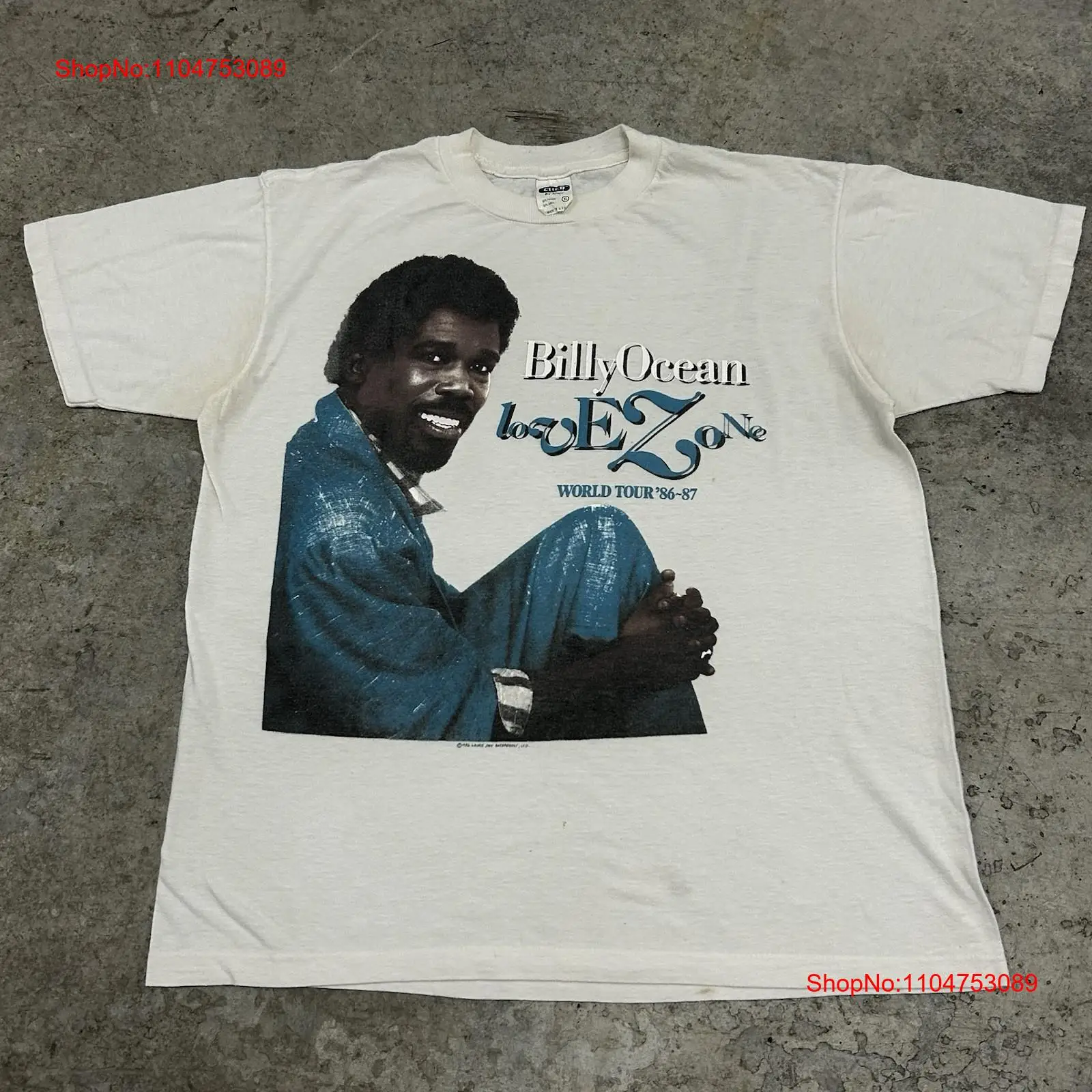 Xl Men'S Fashion - Vintage Koszulka Billy Ocean Band Lata