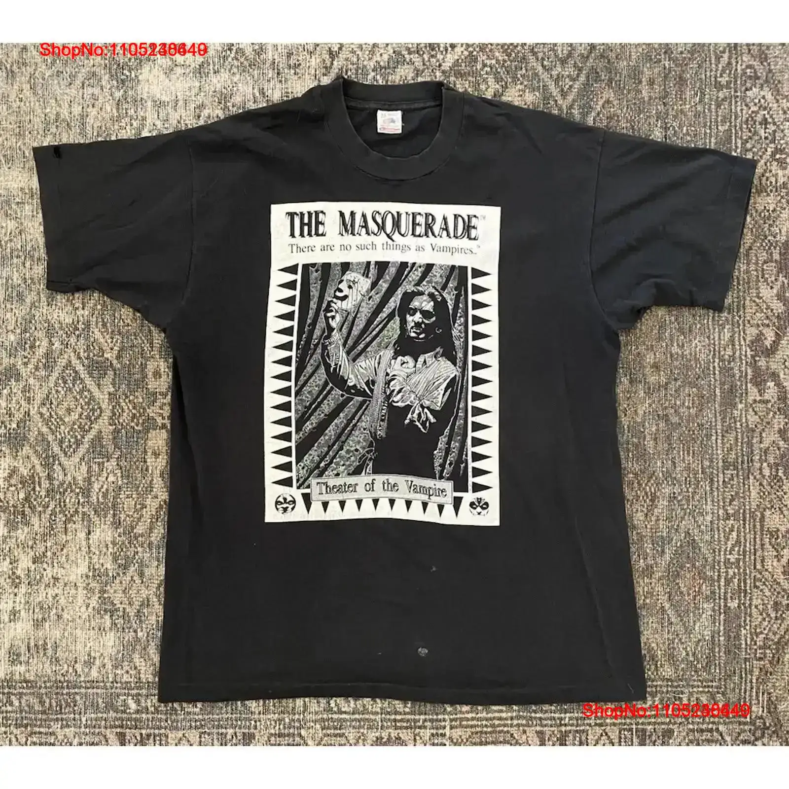 Xl Men'S Fashion - Vintage Rzadka Koszulka Vampire The Masquerade