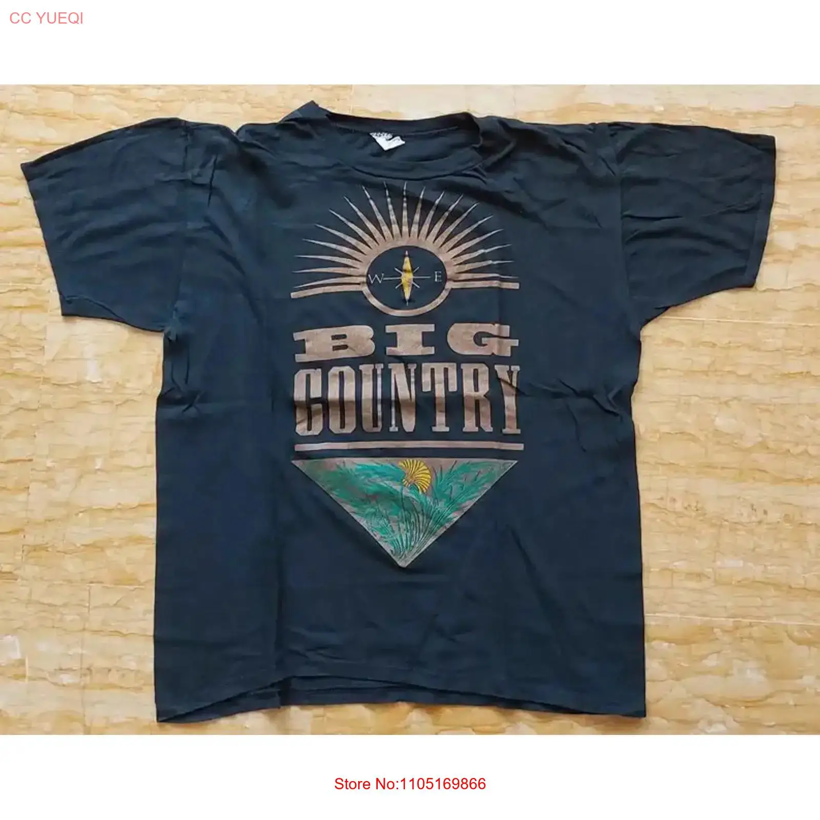 Mens Fashion Black Shirt - Koszulka BIG COUNTRY vintage '83 czarna,