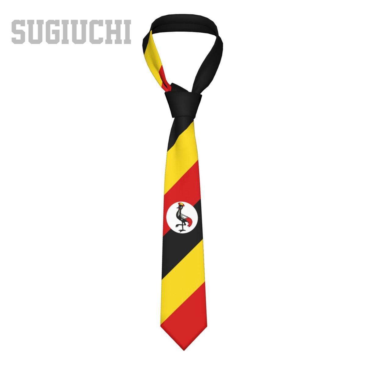 Men Fashion Uganda - Flaga Ugandy Godło Mężczyźni Kobiety Krawaty