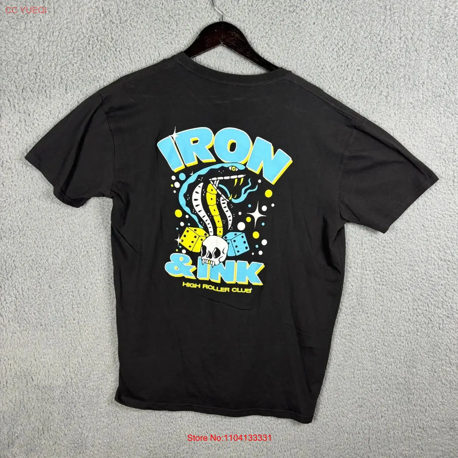 Mens Fashion Black Shirt - Koszulka fitness Iron and Ink XL