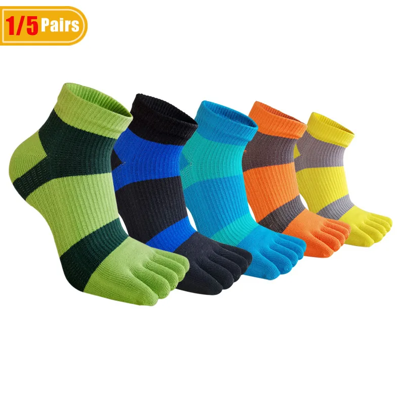 Socks Ankle Men - 1/5 Par Męskich Skarpet Pięciopalcowych do
