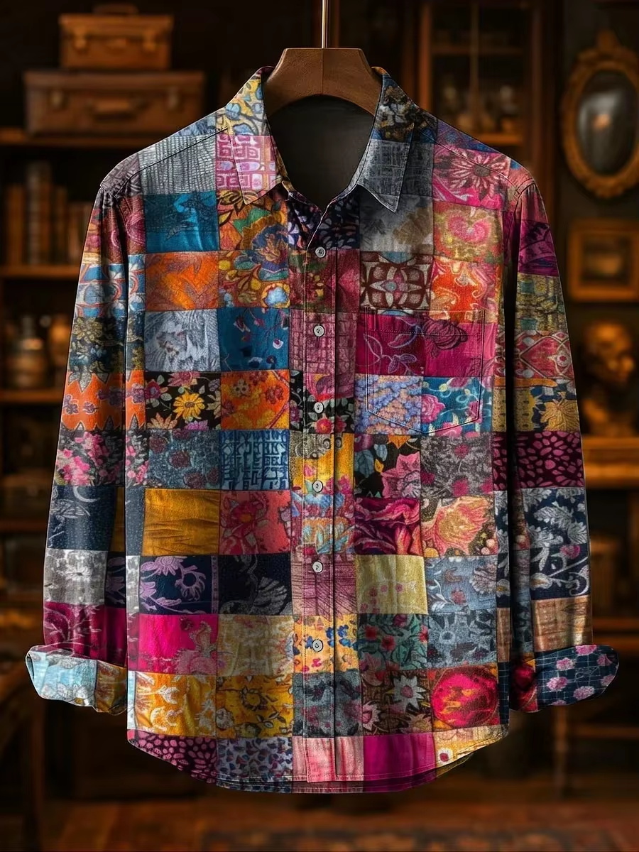 Men'S Fashion Designer - Męska koszula lniana w stylu casual