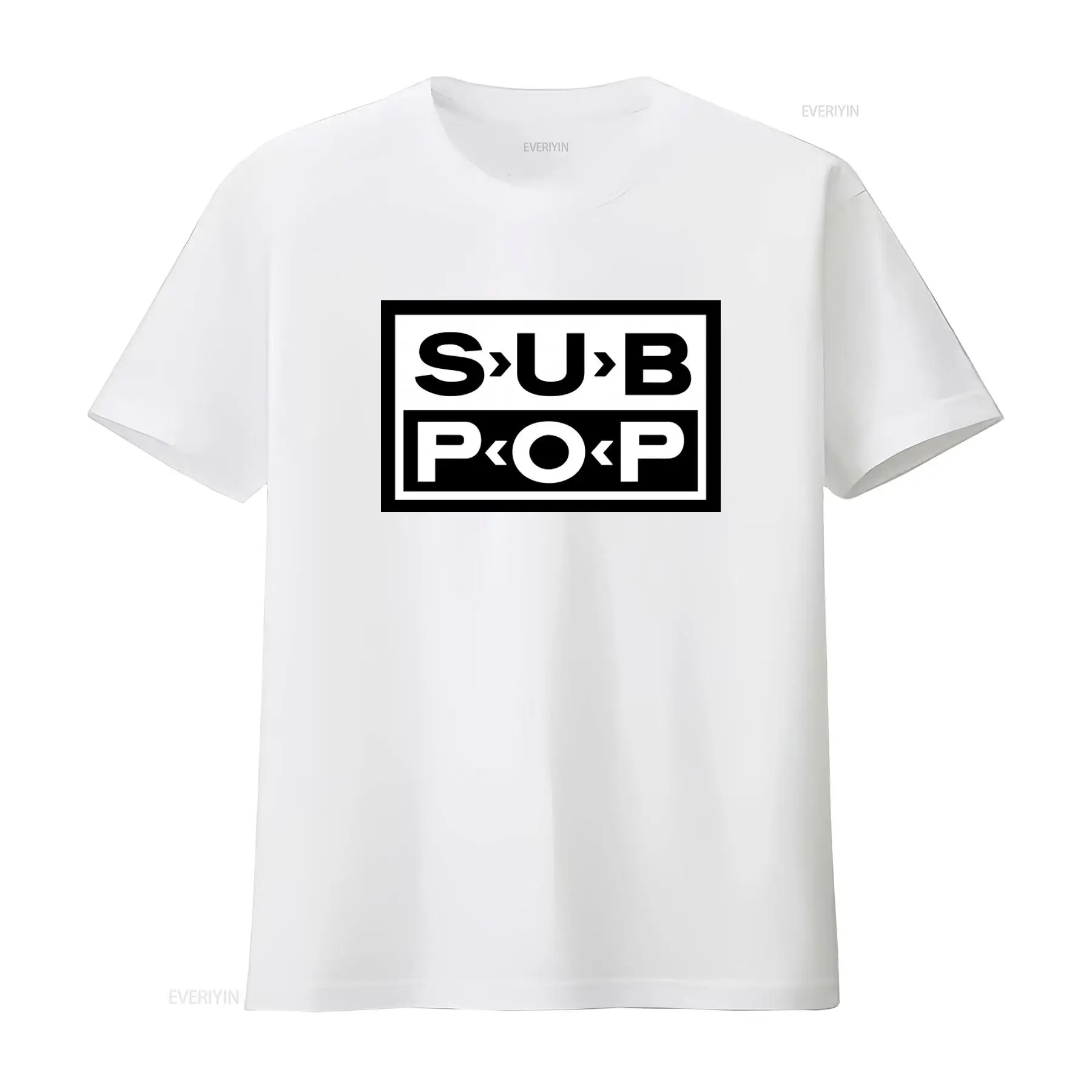 Koszulka Sub Pop Logo, czarna  – Mens Fashion Black Shirt recenzja i cena