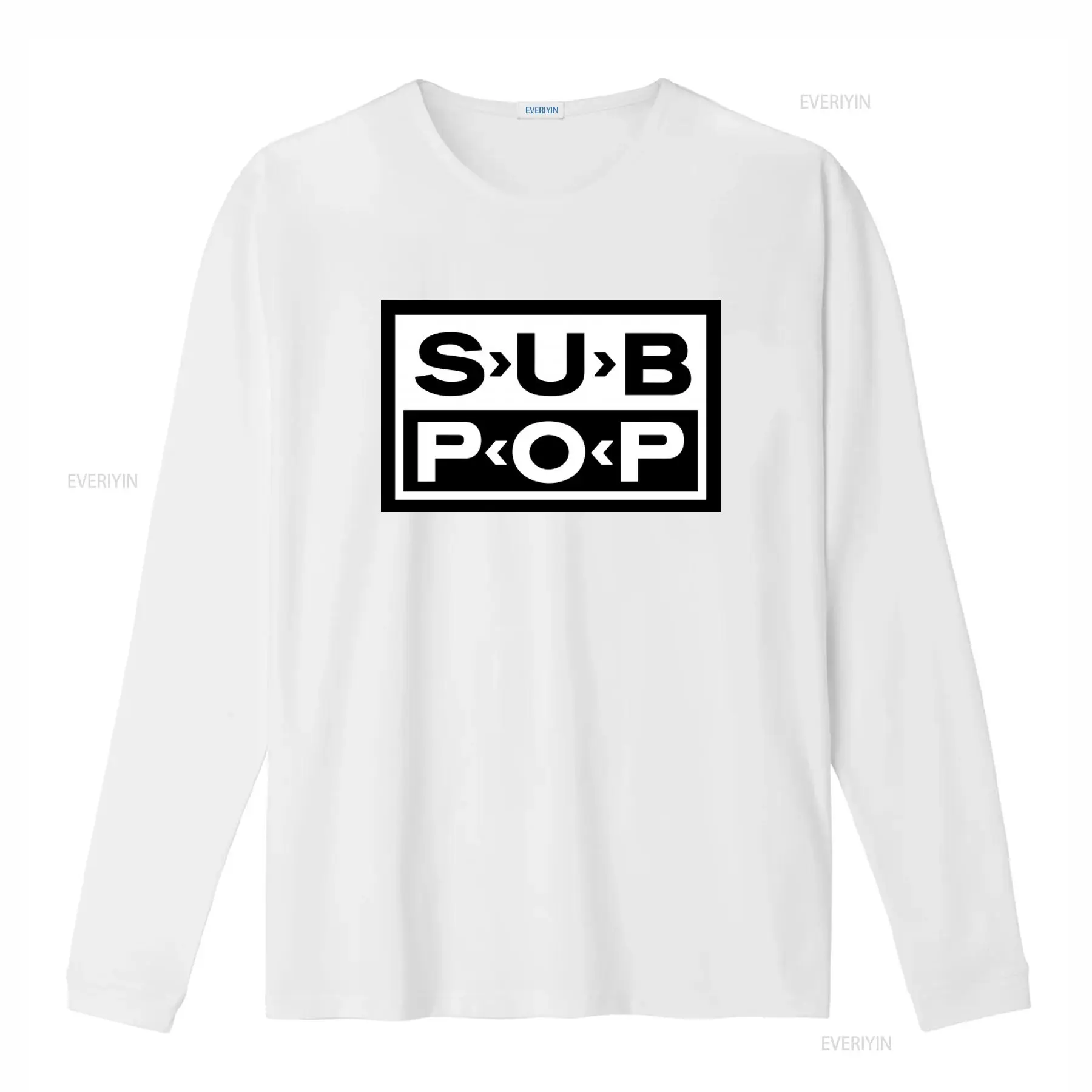 Koszulka Sub Pop Logo, czarna  – Mens Fashion Black Shirt recenzja i cena