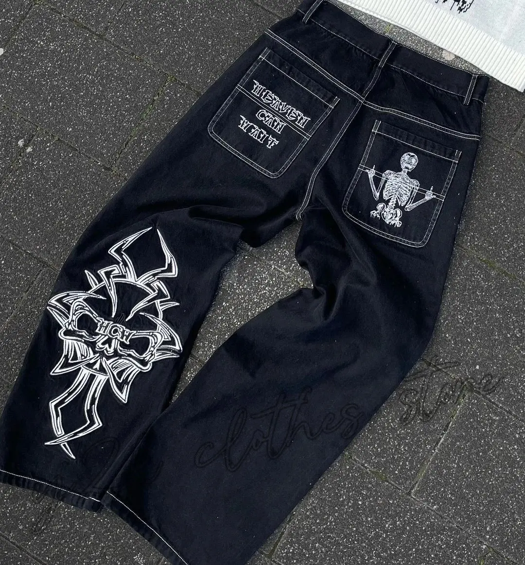 2025 nowe nadruki dżinsy męski – Men'S Fashion With Baggy Jeans recenzja i cena