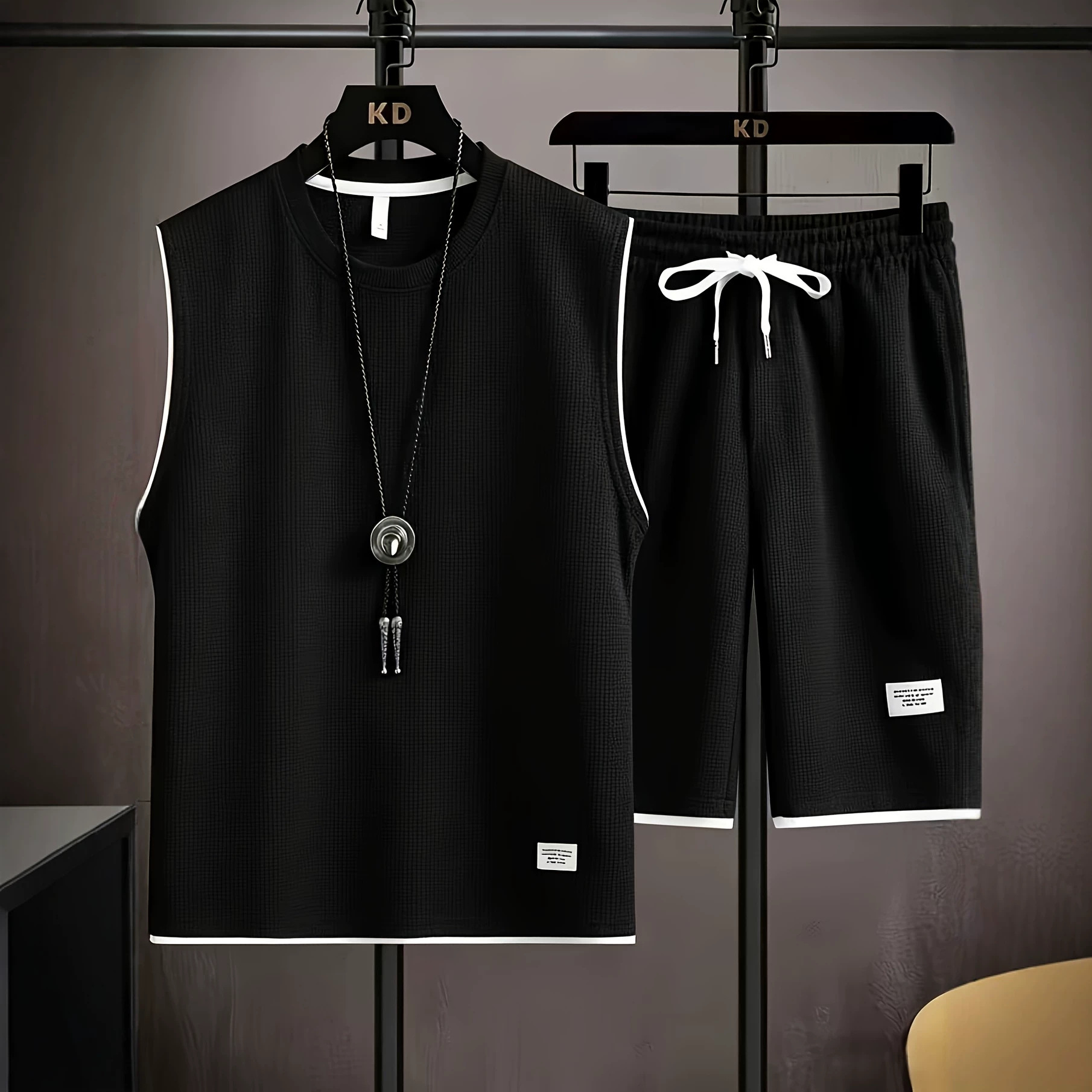 Letnie męskie komplety kamizel – Men'S Fashion recenzja i cena