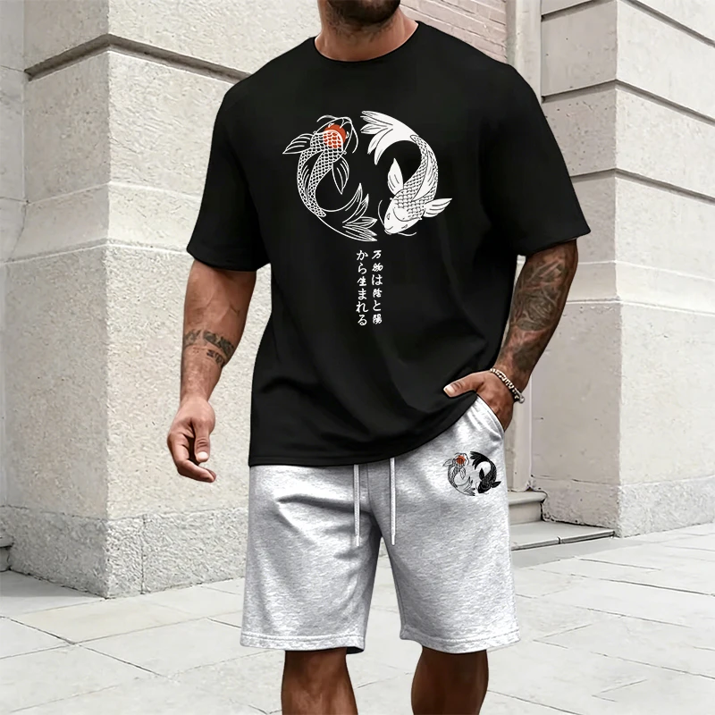 Męski dres z japońskim wzorem  – Mens Fashion Urban recenzja i cena
