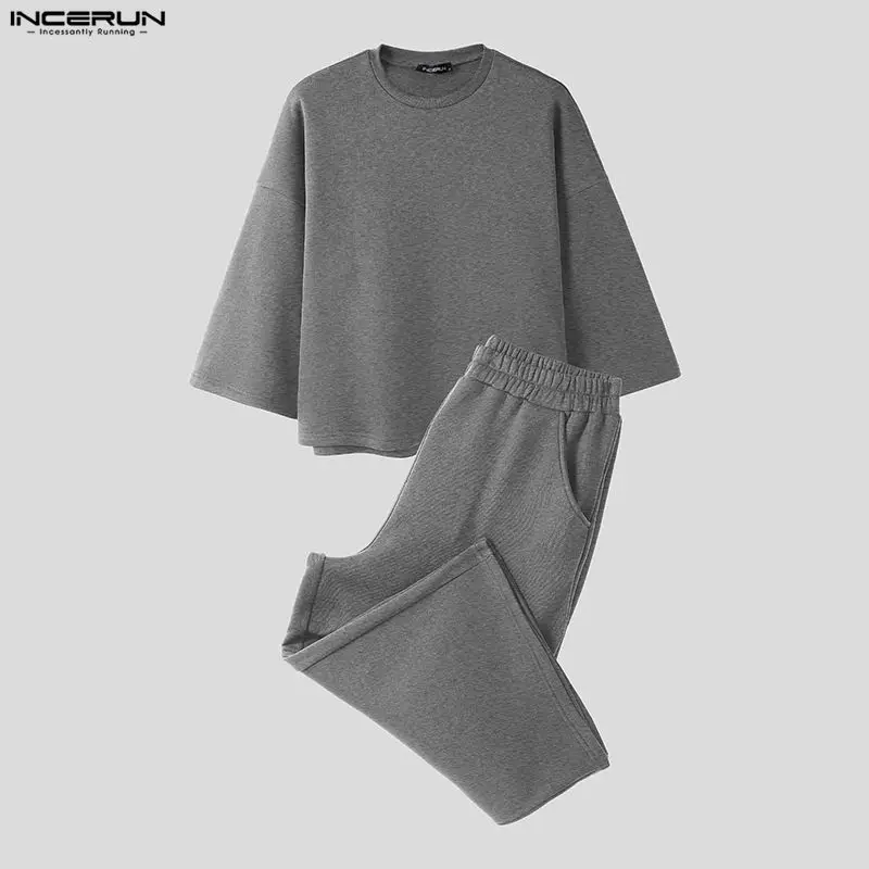 INCERUN Męskie Komplety Jednol – Mens Fashion Workwear recenzja i cena