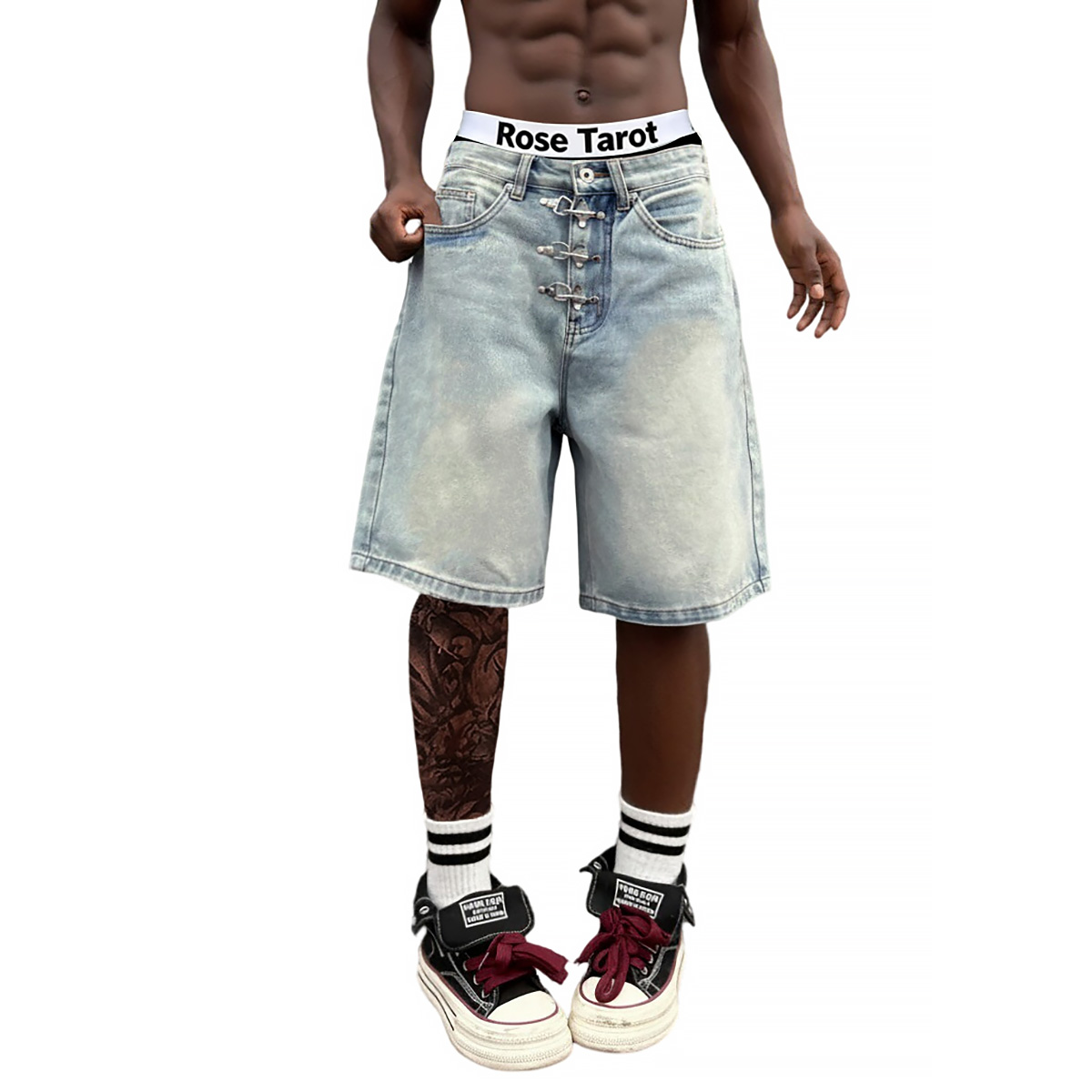Krótkie, luźne jeansy męskie z – Men'S Fashion With Baggy Jeans recenzja i cena