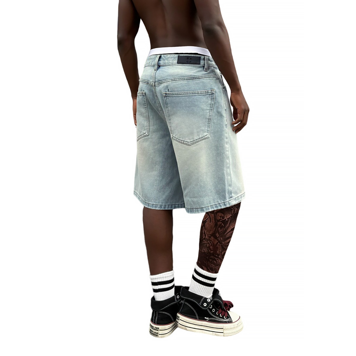 Krótkie, luźne jeansy męskie z – Men'S Fashion With Baggy Jeans recenzja i cena