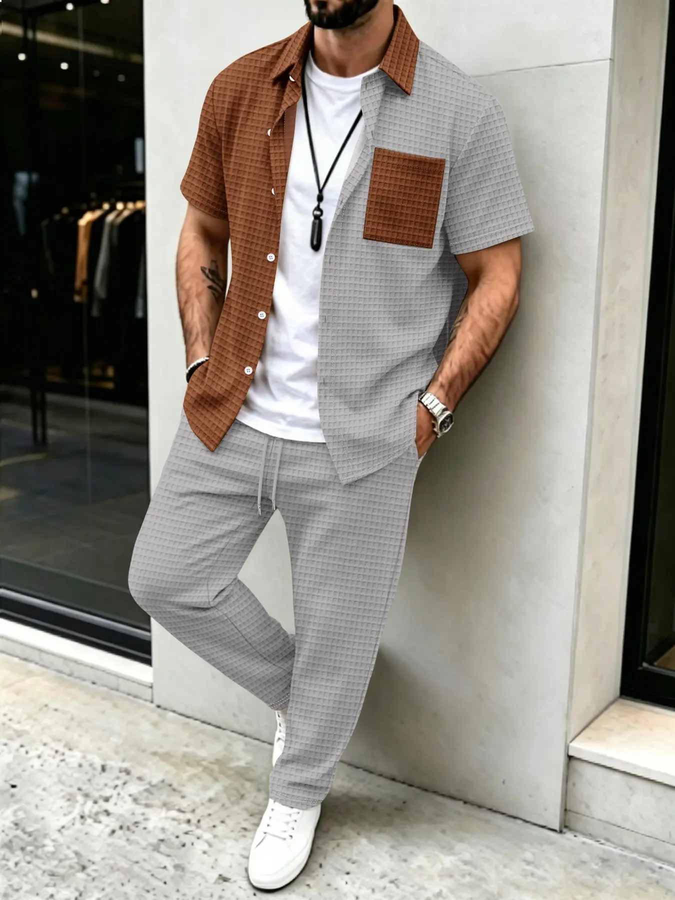 Męski zestaw: koszula w jednol – Men'S Fashion Designer recenzja i cena