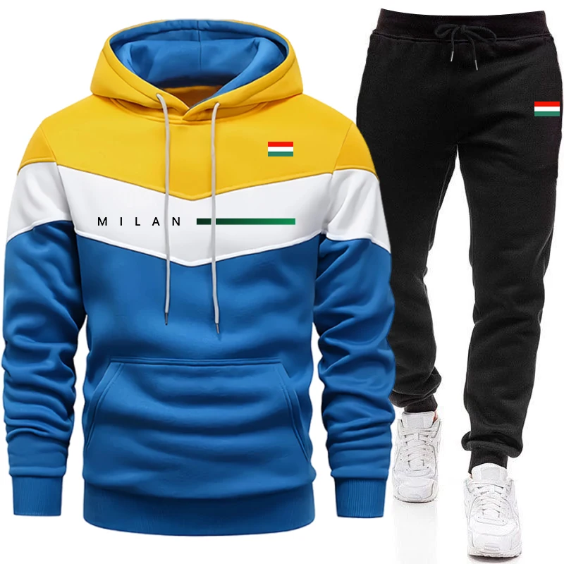 Włoski Zestaw Męskich Bluzy z  – Mens Fashion Urban recenzja i cena