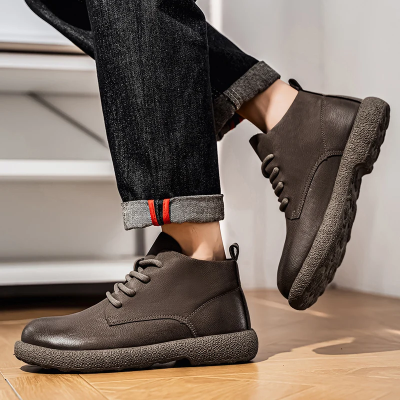 Męskie botki do kostki, brązow – Men'S Fashion News recenzja i cena