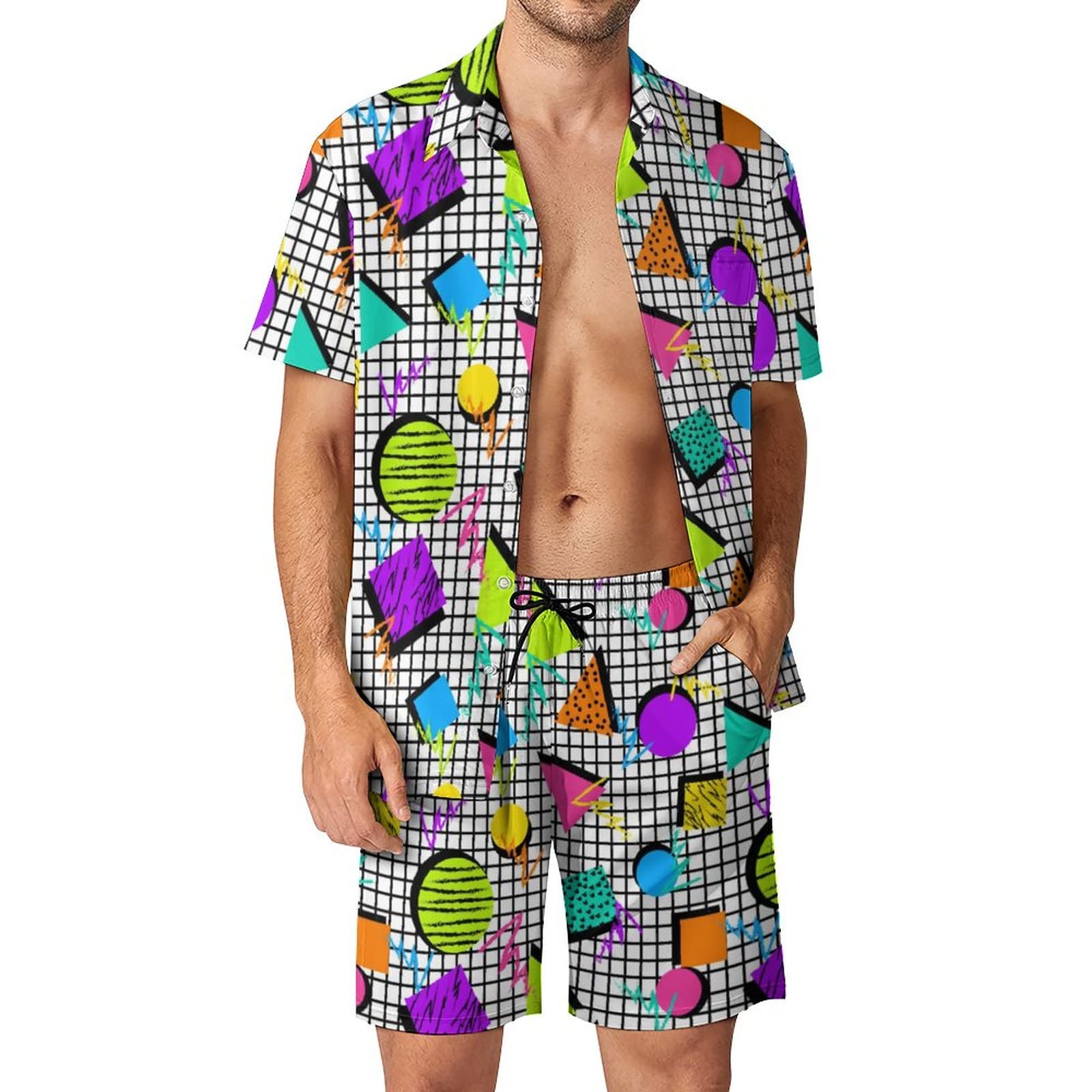 Letnie nieregularne geometrycz – Men'S Fashion Essentials recenzja i cena