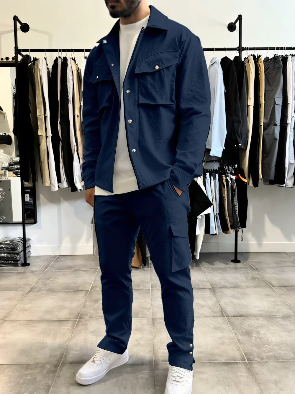 Męska moda, jednolity kolor, o – Mens Fashion Workwear recenzja i cena
