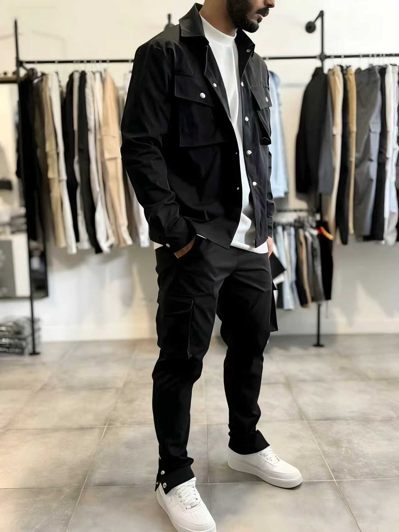 Męska moda, jednolity kolor, o – Mens Fashion Workwear recenzja i cena