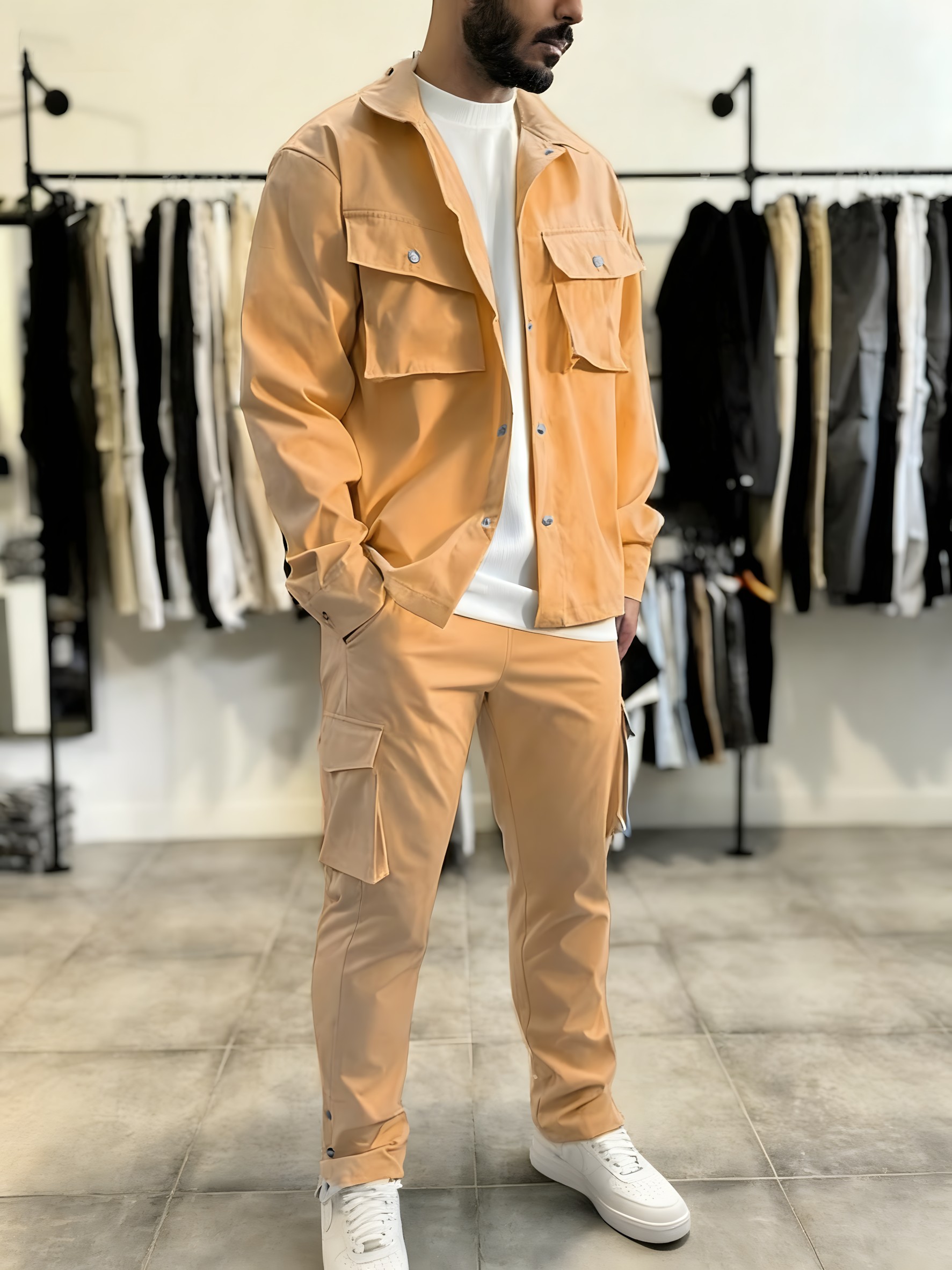 Męska moda, jednolity kolor, o – Mens Fashion Workwear recenzja i cena