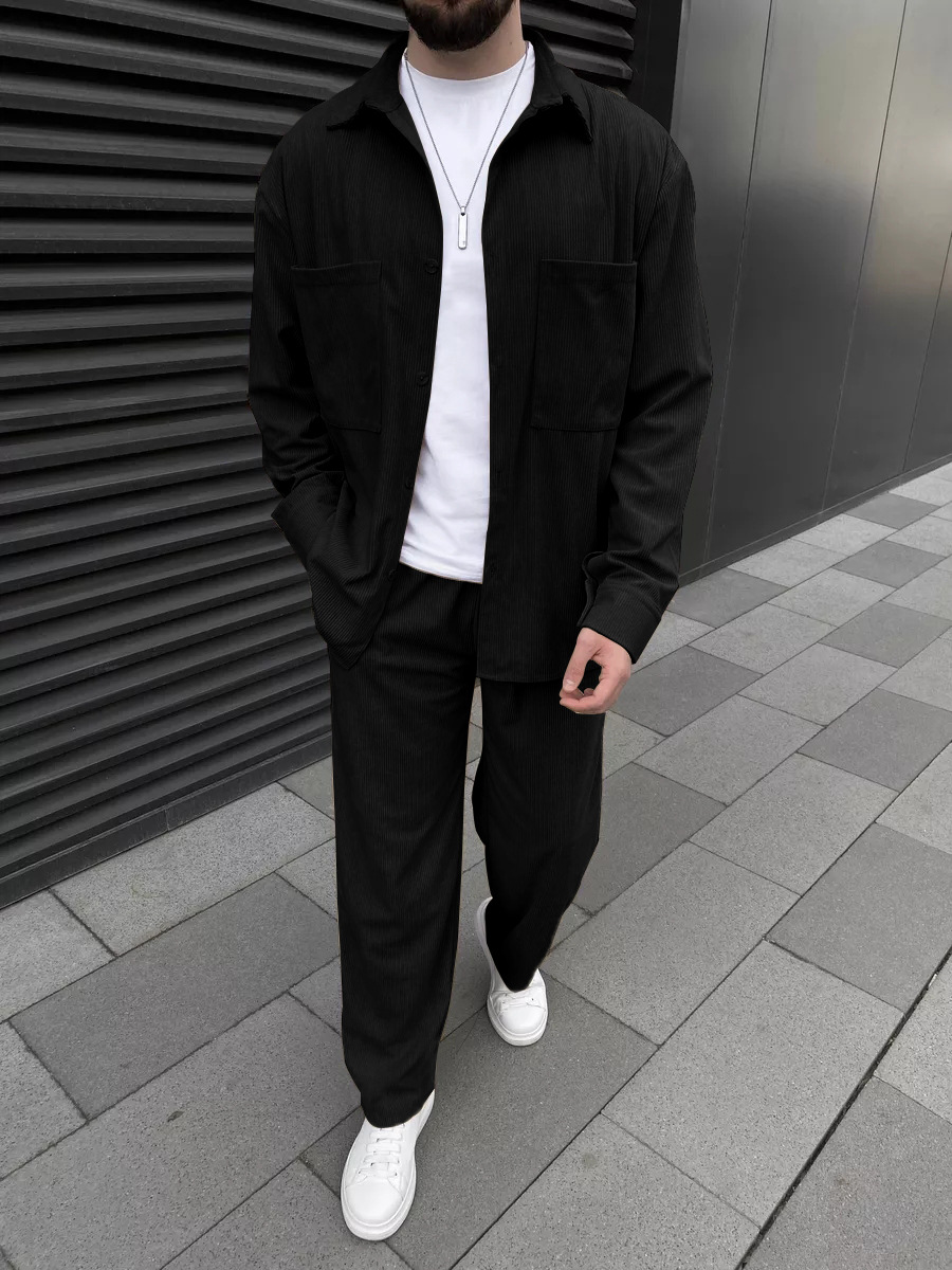 Męski dwuczęściowy zestaw z tk – Men'S Fashion Essentials recenzja i cena