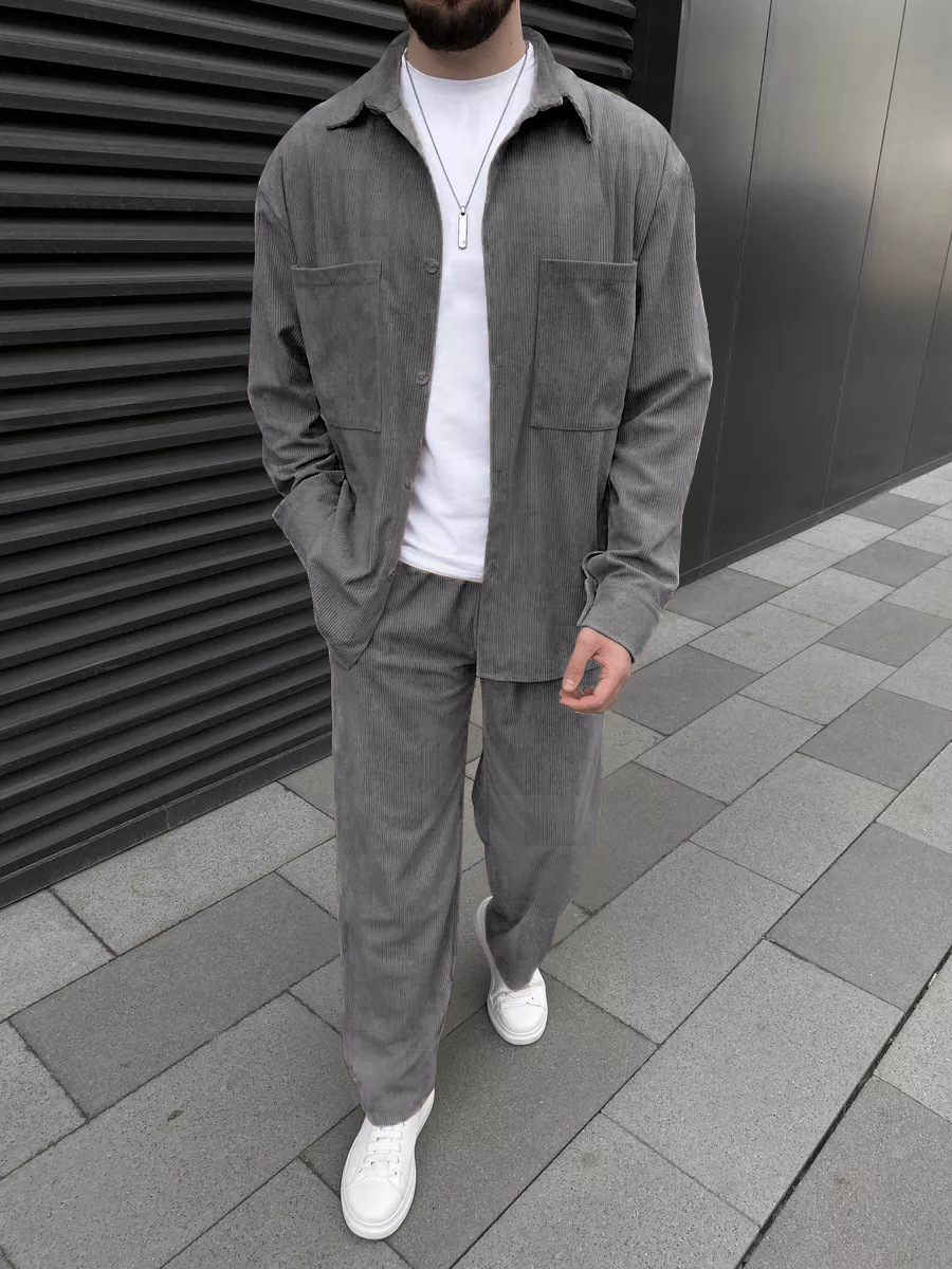 Męski dwuczęściowy zestaw z tk – Men'S Fashion Essentials recenzja i cena
