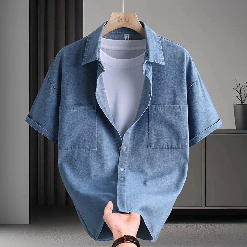 Męska koszula dżinsowa, letnia – Mens Fashion Urban recenzja i cena