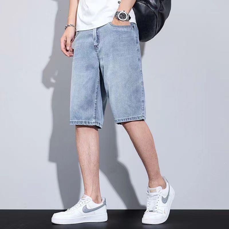 Męskie Szorty Jeansowe Niebies – Men'S Fashion With Baggy Jeans recenzja i cena