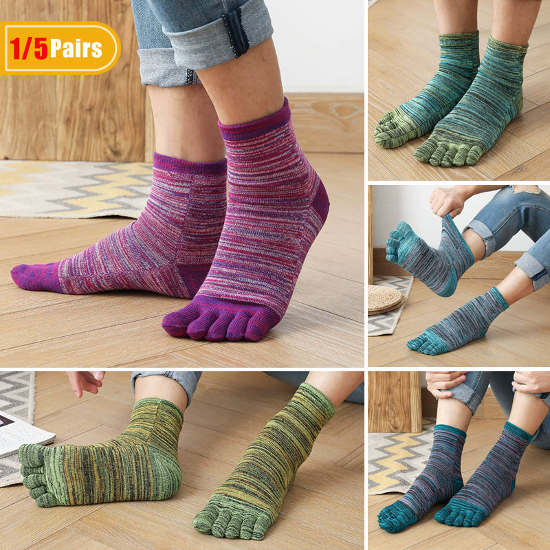 1/5 Par Męskie Kolorowe Palce  – Socks Ankle Men recenzja i cena