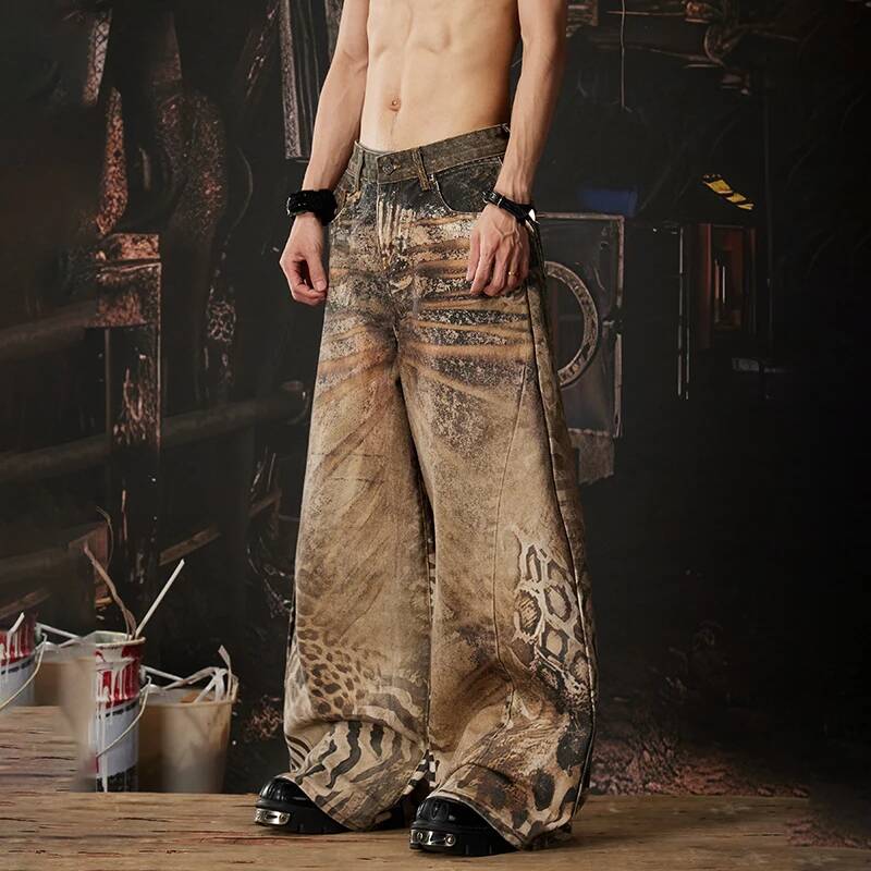 LUZHEN 2026 Nowe Oryginalne Je – Men'S Fashion With Baggy Jeans recenzja i cena