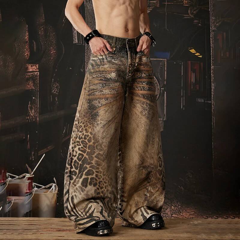 LUZHEN 2026 Nowe Oryginalne Je – Men'S Fashion With Baggy Jeans recenzja i cena