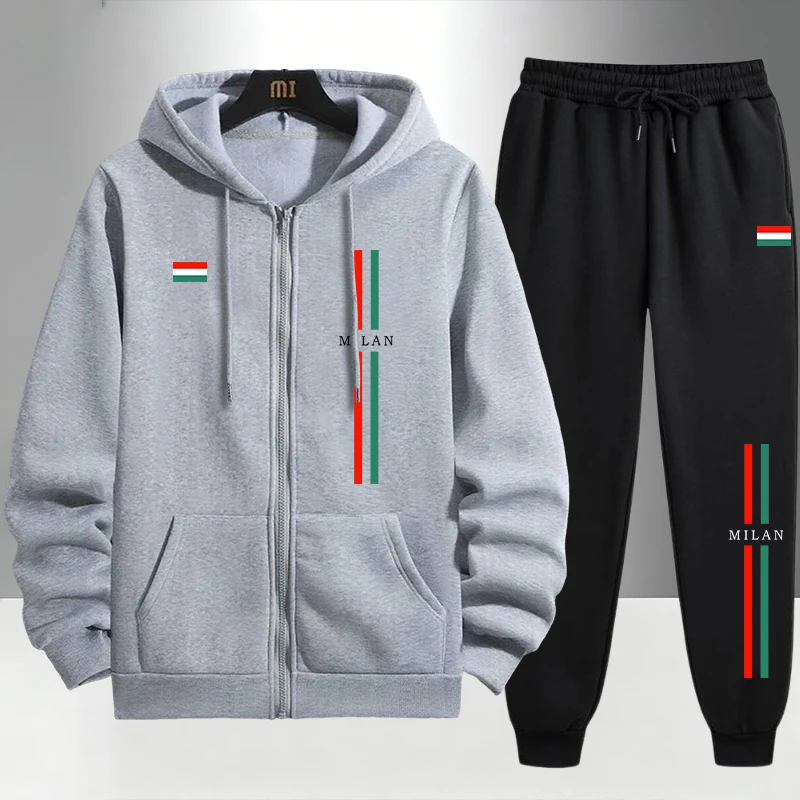 Męski zestaw z nadrukiem Włoch – Mens Fashion Urban recenzja i cena