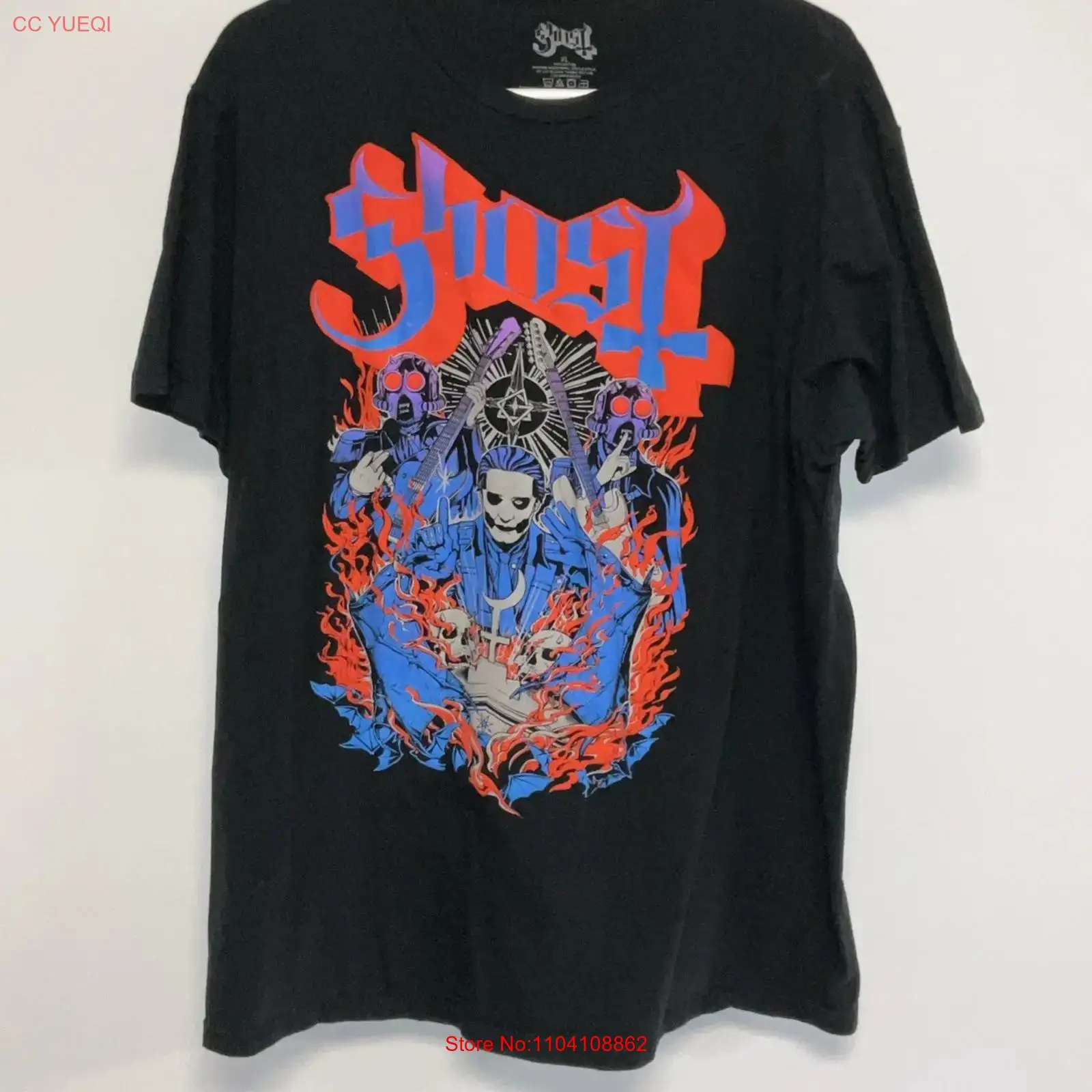 Koszulka Ghost męska rozmiar L – Mens Fashion Black Shirt recenzja i cena